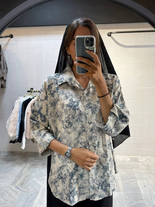 شومیز زنانه پروانه ای پنبه نخ